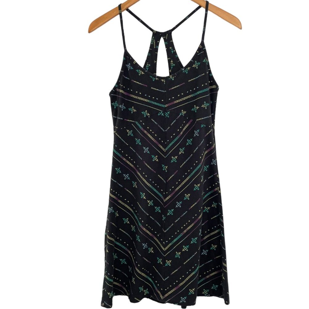 Patagonia Spright Athletic Dress Small Black Blazing Stripe Geometric Racerback